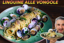 Συνταγή Vongole Linguine με λευκό κρασί και σάλτσα