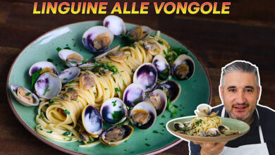 Συνταγή Vongole Linguine με λευκό κρασί και σάλτσα